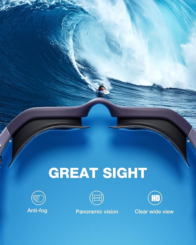 ZIONOR Swim Goggles, G1 SE Swimming Goggles Anti-fog for Adult Men Women-StrideForce Fitness