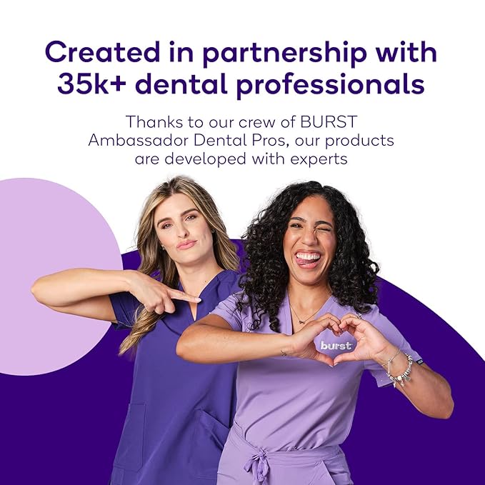 Burst Original Sonic Electric Toothbrush for Adults (White) | Soft Bristles | Deep Clean Stain & Plaque Removal | 3 Modes: Teeth Whitening, Sensitive & Massage