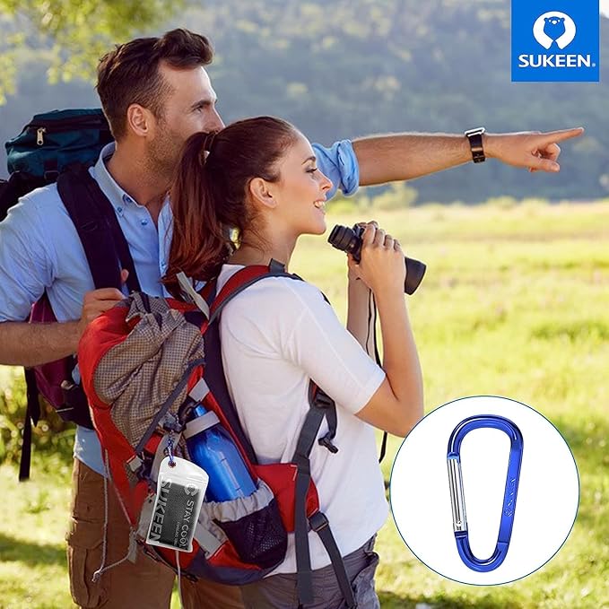 Sukeen 4Pack Cooling Towel (40"x12") for Neck and Face, Soft & Breathable Chilly Sports Towel, Quick-Drying Sweat Absorbing Cooling Neck Wraps with Cooling Tech. for Yoga, Sport, Running, Workout-StrideForce Fitness