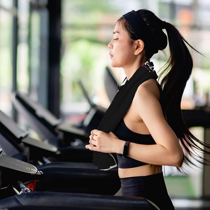 Custom 1-100PCS Cooling Sports Towel, Personalized Photo Logo Soft Cold Exercise Towel for Neck and Face Customized Quick-Drying Cooling Wrap Fitness Workout Sweat Towel 12"x40" (8)-StrideForce Fitness