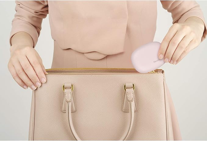 NewWay Mini Toothbrush Cover Rechargeable Travel Toothbrush Case with Holder for Houshold and Traving or Business Trip Pink