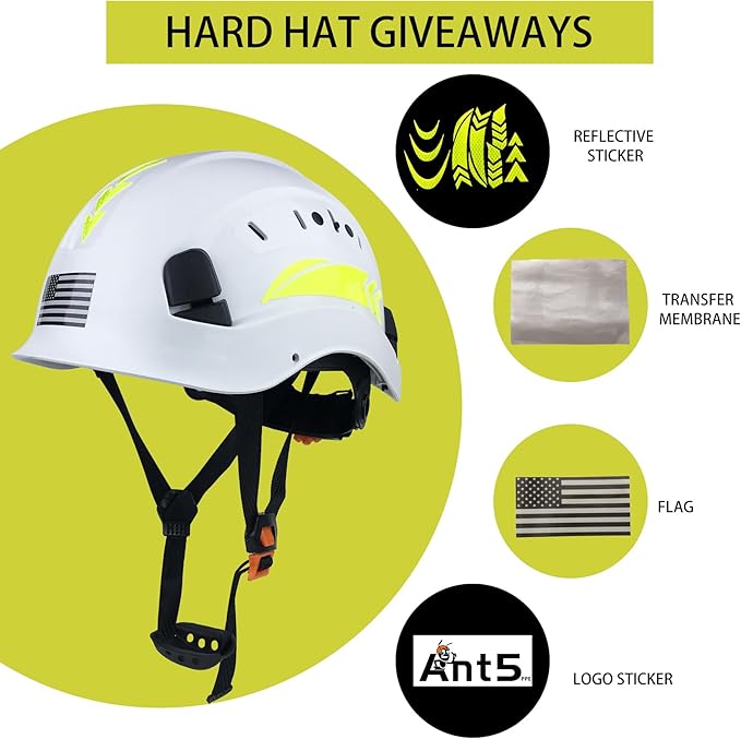 Hard Hat Safety Helmet Construction Industrial Head Protection ANSI Z89.1 CE EN397-StrideForce Fitness