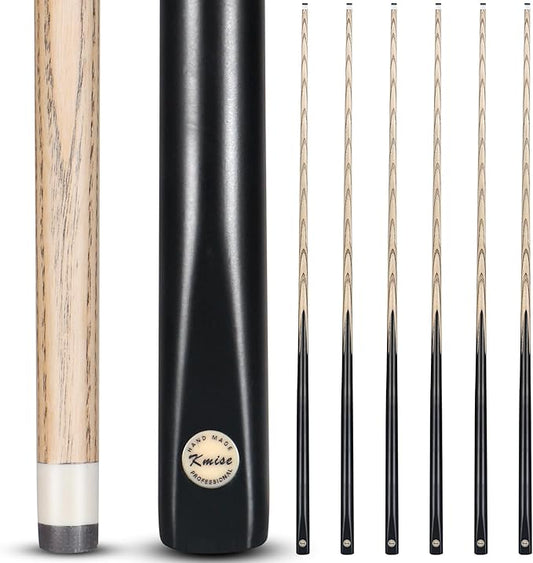 Kmise Pool Cue Sticks, 41"/57??58" Hardwood Pool Cue Set of 4/6/8, 13OZ/20OZ with 13/10 MM Brass Tips, Table Billiard Cue Stick for Bar, Home, Billiard Room-StrideForce Fitness