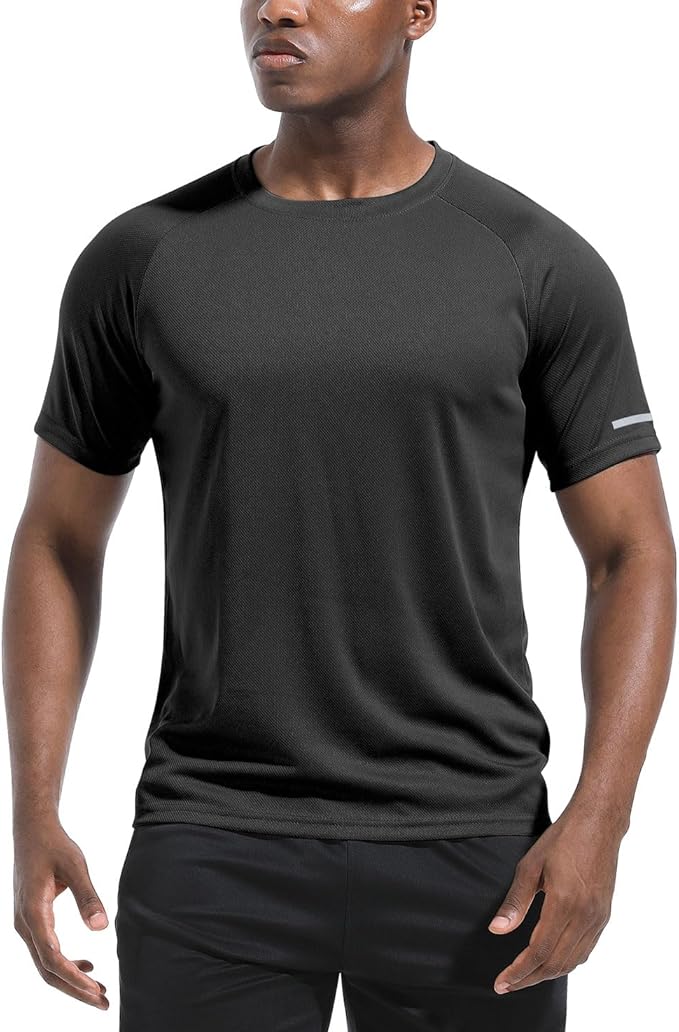 Boyzn 1, 3, 5 or 7 Pack Men's Workout Running Shirts, Dry Fit Moisture Wicking T-Shirt, Gym Athletic Short Sleeve Tee Shirts-StrideForce Fitness