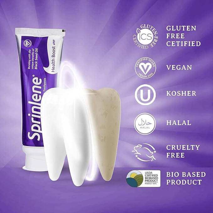 SprinJene Original Health Boost Toothpaste | Cavity Protection Fluoride Toothpaste for Healthy Teeth | 4 Pack