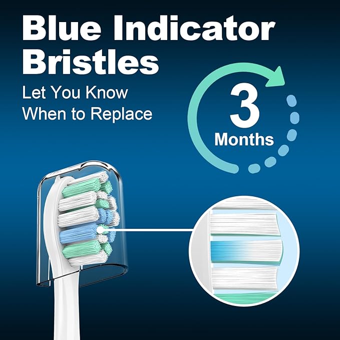 MRYUESG Replacement Toothbrush Heads Compatible with Philips Sonicare, 10 Pack, Electric Tooth-Brush Replacement Heads Compatible with Phillips, White