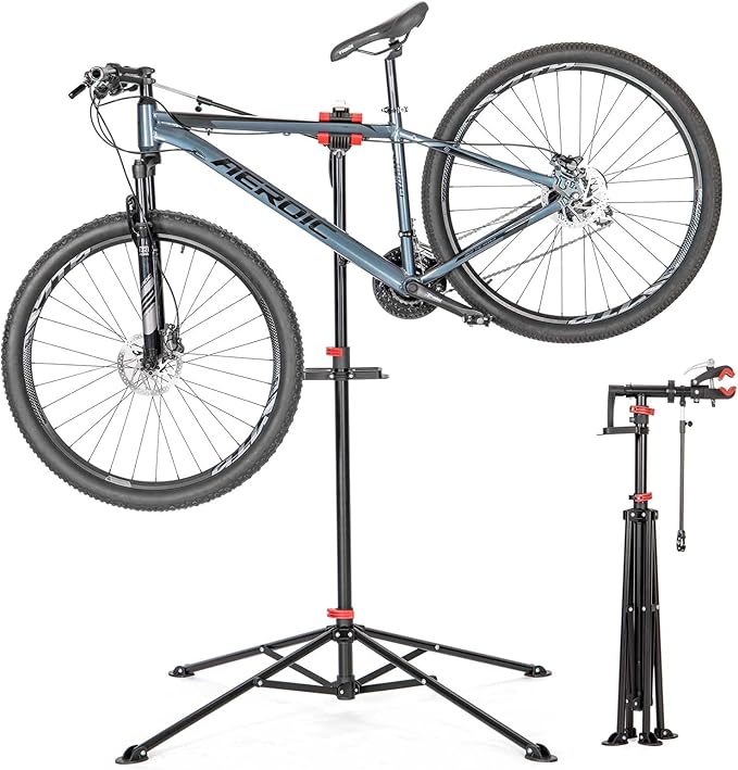 CXWXC Bike Repair Stand - Bike Stand For Maintenance Workstand - Ebike Repair Stand Shop Home Mechanics for E Bike, Bike Mountain Bike and Road Bike (Style:F)-StrideForce Fitness