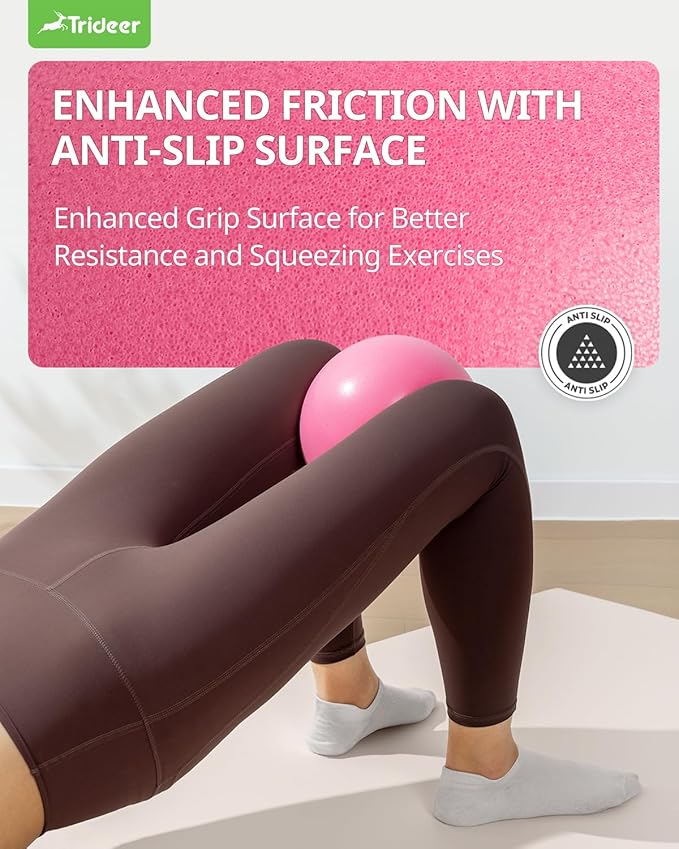 Trideer Pilates Ball - 7-8 inch with Pump, Small Core Ball for Yoga, Barre, Physical Therapy-StrideForce Fitness