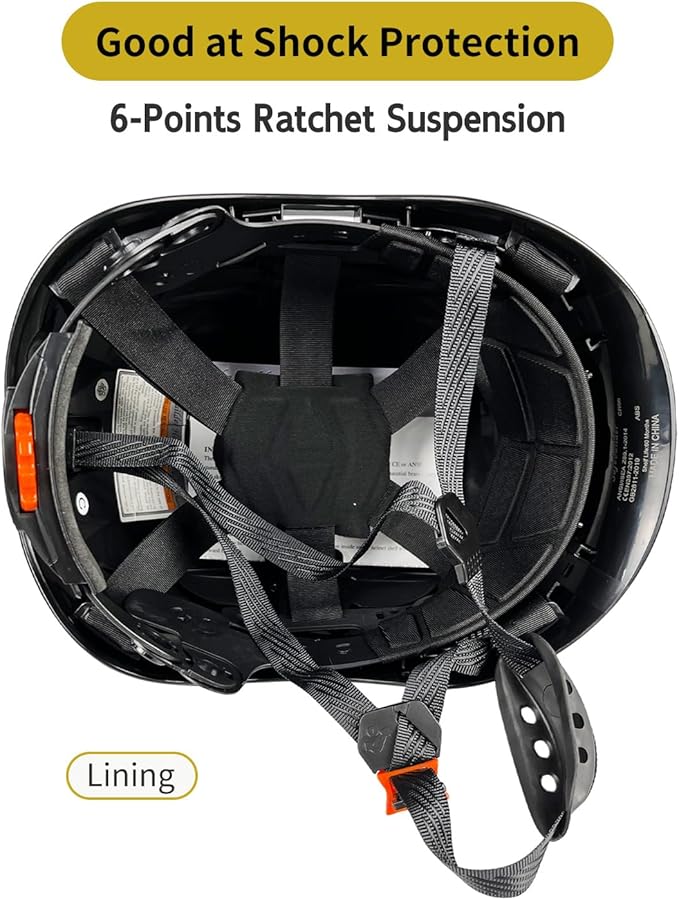 Forestry Safety Helmet with Build-in Visor Mesh Face Shield Ear Muffs 4 in 1 Chainsaw Safety Hard Hats-StrideForce Fitness