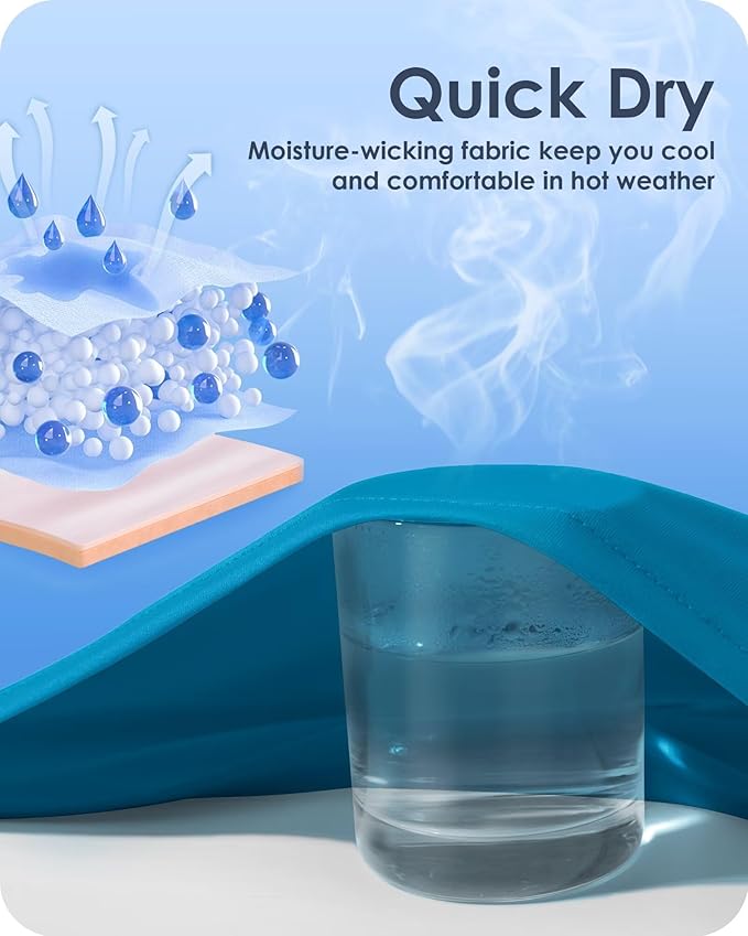 Boladeci Men's Swim Shirt Short Sleeve UPF 50+ Sun Protection SPF UV Moisture Wicking Lightweight Quick Dry Rash Guard-StrideForce Fitness