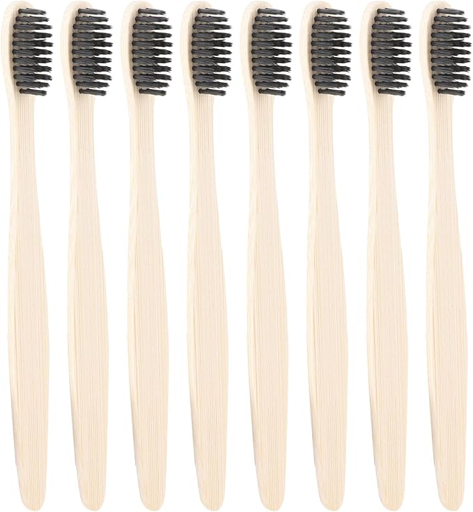 Yinhing Bamboo Toothbrush, Soft for Sensitive Gums with Grip Handle, Sustainable Toothbrush for Adults and Kids (1)