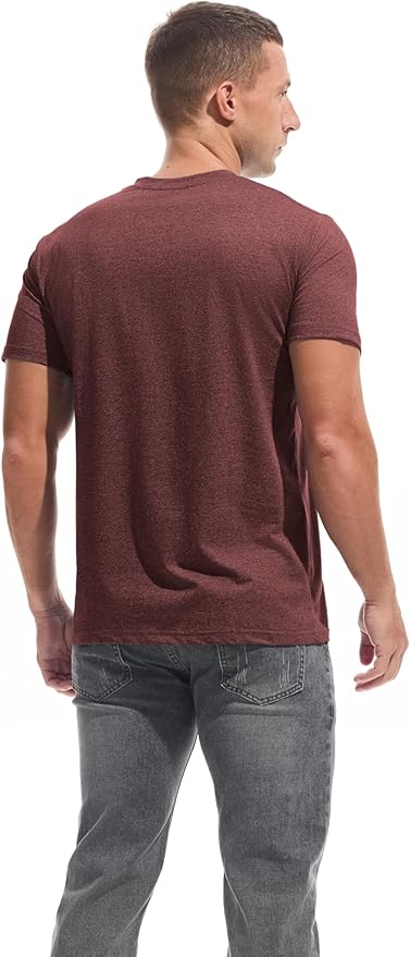 VEIISAR Premium V Neck T Shirts for Men - Modern Fitted Tees Vneck Undershirts-StrideForce Fitness