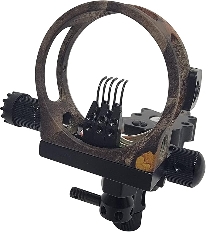 SAS Essence 019" Bow Sight with Micro Adjust Detachable Bracket with LED Sight Light for Archery Compound Bows Hunting Shooting-StrideForce Fitness