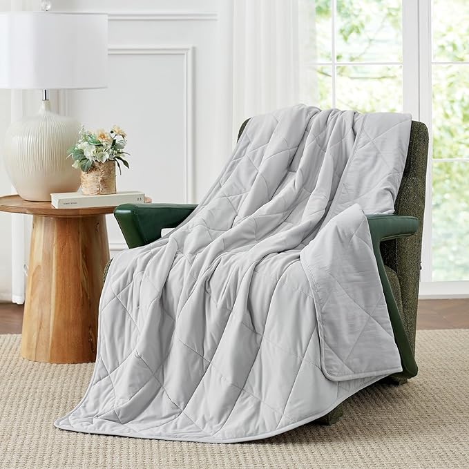 Cozy Bliss Cooling Blanket for Hot Sleepers, Q-Max 0.4 Cooling Comfort Throw Twin Size, Cold Blankets for Night Sweats Sleeping, Ultra-Cool Lightweight Breathable Summer Blanket for Bed Travel-StrideForce Fitness