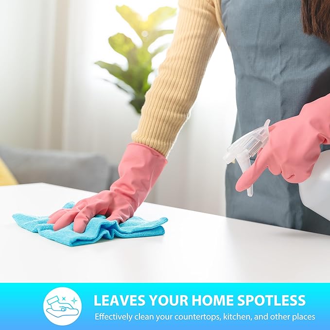 Microfiber Cleaning Cloth, Pack of 15, Lint Free, Absorbent, Streak Free, Non-Abrasive, Reusable and Washable，Cleaning Towels with 5 Color Assorted,11.5"X11.5"(Green/Blue/Yellow/Pink/Grey)-StrideForce Fitness