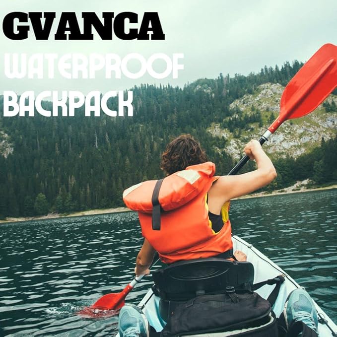 Waterproof Roll Top Kayak Dry Backpack, Floating Outdoor Dry Sack Boating Sailing Canoeing Rafting Fishing Camping 85L Black-StrideForce Fitness