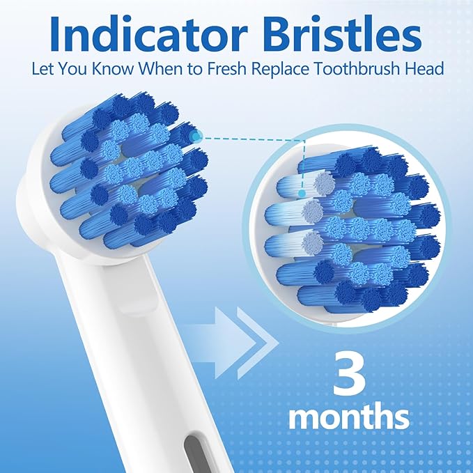 THISONG Soft Replacement Brush Heads for Braun Electric Toothbrush, Gentle and Comfortable Brushing Experience for Sensitive Gums, Pack of 16