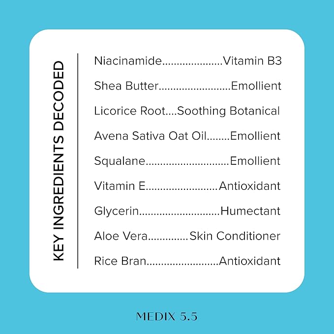 MEDIX Fragrance Free Niacinamide Face Moisturizer + Shea Butter Cream For Face & Body Lotion | Anti Aging Skin Care Firming Cream For Wrinkles, Dark Spots, Large Pores, 15 Fl Oz-StrideForce Fitness