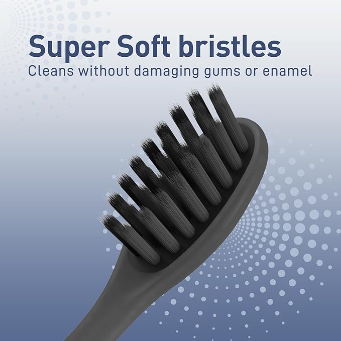 Replacement Toothbrush Heads Compatible with Colgate Keep Charcoal - Soft Brush Heads Compatible with Colgate Keep Manual Toothbrush for Adults, 10 Pack