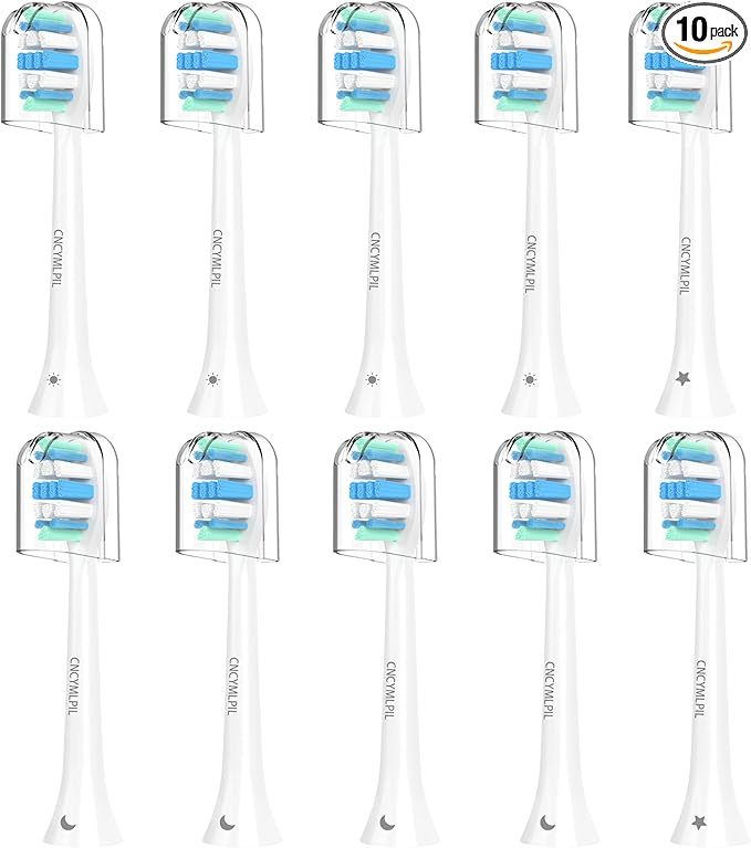Replacement Toothbrush Heads for Philips Sonicare Replacement Heads, Electric Replacement Brush Head Compatible with Phillips Sonicare Electric Toothbrush, 10 Pack