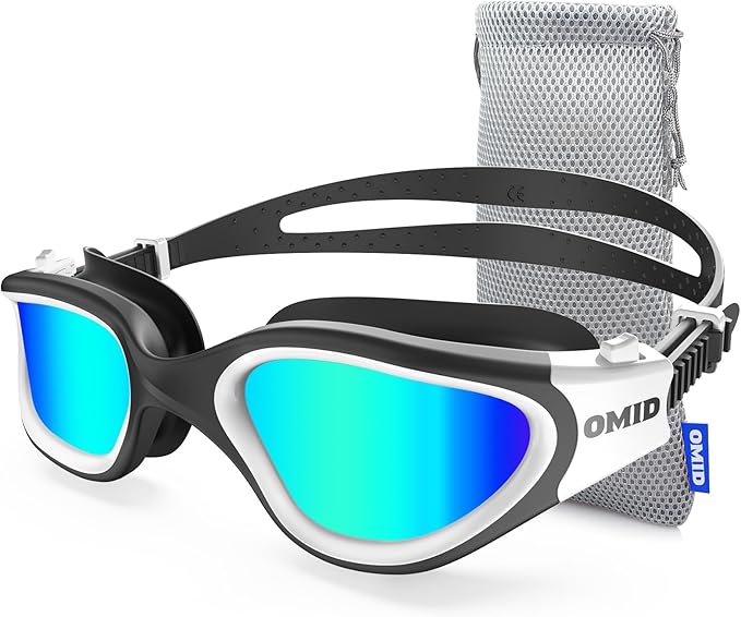 OMID Swim Goggles, P2 Polarized Swimming Goggles for Men Anti-fog Goggles Swimming for Adult Women-StrideForce Fitness