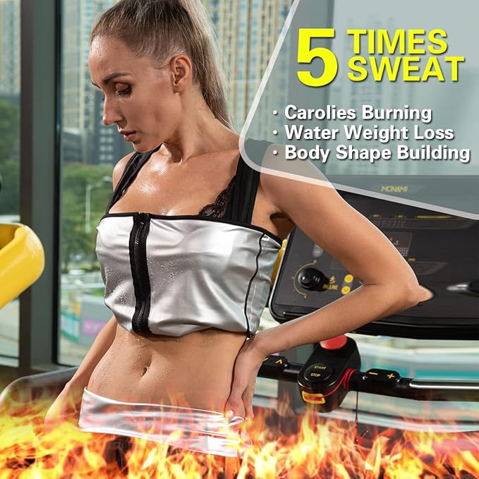 NonEcho Women Neoprene Sweat Vest for Women Sauna Suit Hot Sweat Waist Trainer Vest Slimming Body Shaper-StrideForce Fitness