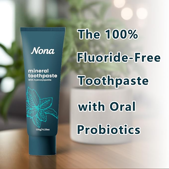 Nano Natural Probiotic Hydroxyapatite Toothpaste - Mild Mint | Fluoride-Free, Remineralizes Teeth, Freshens Breath, Suitable for Sensitive Teeth, Daily Oral Care (1pc)