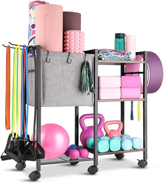 Yoga Mat Storage Rack Home Gym Equipment Storage