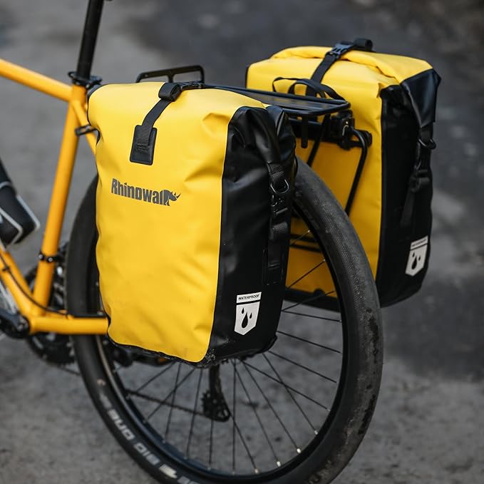 Rhinowalk Bike Bag Waterproof Bike Pannier Bag for Bicycle Cargo Rack Saddle Bag Shoulder Bag Laptop Pannier Rack Bicycle Bag Professional Cycling Accessories-StrideForce Fitness