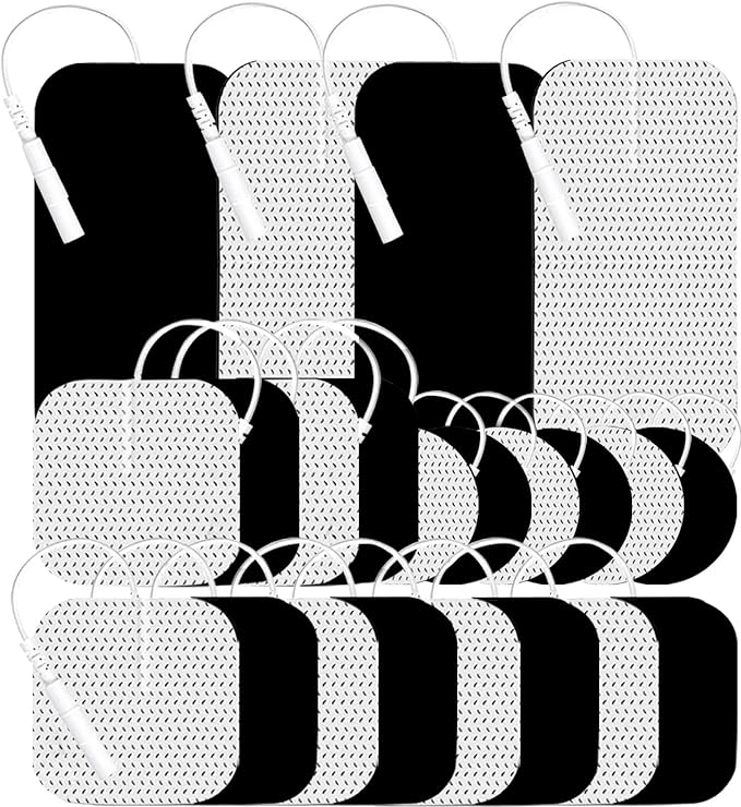 TENS Unit Replacement Pads 22Pcs TENS Unit Pads for Multiple Pain Relief TENS Pads Replacement Electrode Pads Compatible with TENS 7000, AUVON, NURSAL, Etekcity, Nicwell Care, HealthmateForever TENS-StrideForce Fitness