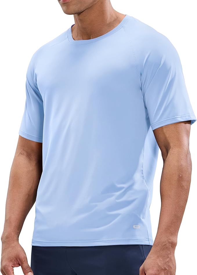 MIER Men's Dry Fit Workout T-Shirts Athletic Running Tee Short Sleeve Crew Neck Gym Tops, Polyester, Moisture Wicking-StrideForce Fitness