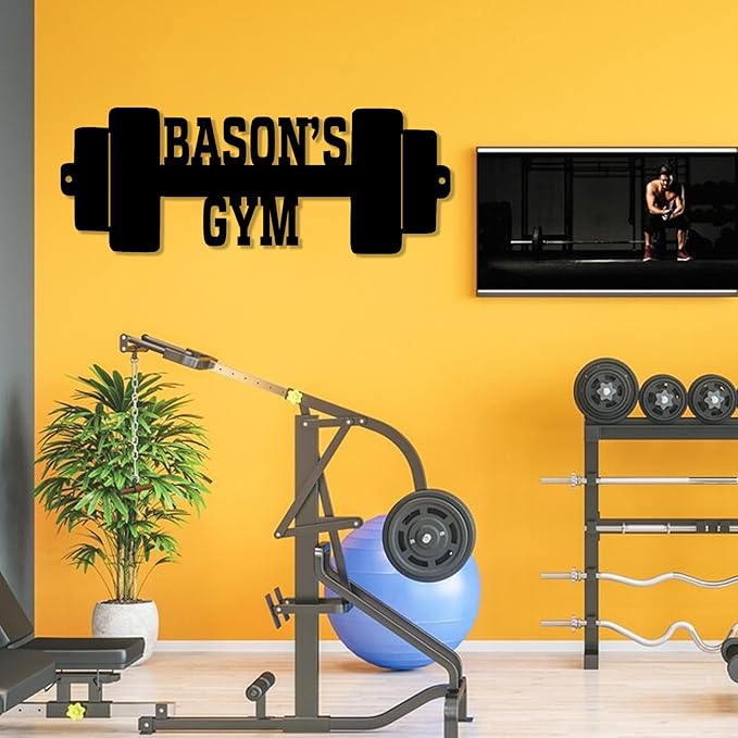 Luxury Personalized Gym Metal Sign, Custom Home Gym Decorations, Gifts for Fitness Lovers, Workout Room Decor, Gym Signs, Christmas Gifts 10-StrideForce Fitness