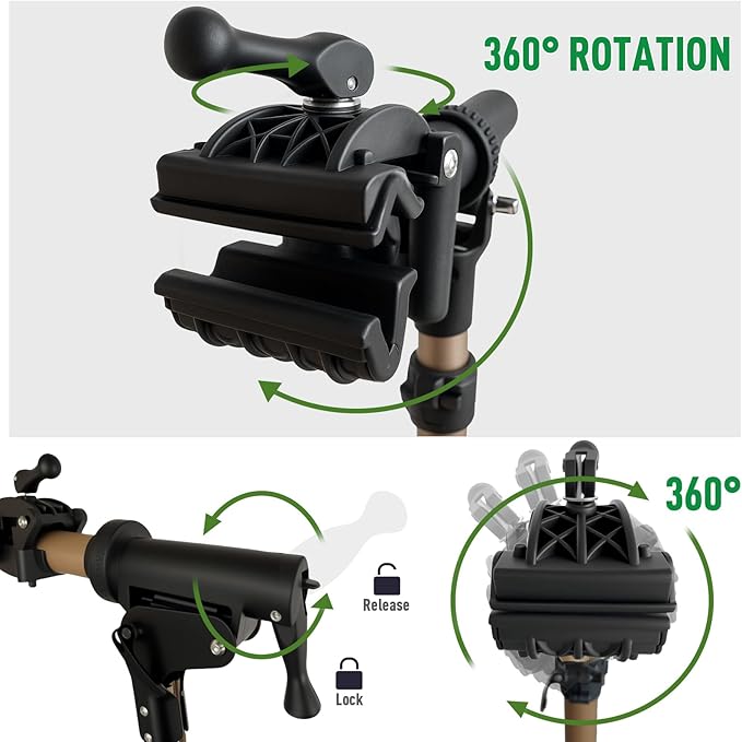 Bike Repair Stand Bicycle Stand for Mechanic Maintenance Rack Road Mountain Lightweight & 360 Adjustable Quick Release Portable Whole Aluminum Alloy for MTB Max 110lbs-StrideForce Fitness