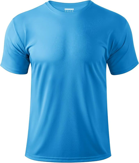 Boladeci Men's Swim Shirt Short Sleeve UPF 50+ Sun Protection SPF UV Moisture Wicking Lightweight Quick Dry Rash Guard-StrideForce Fitness