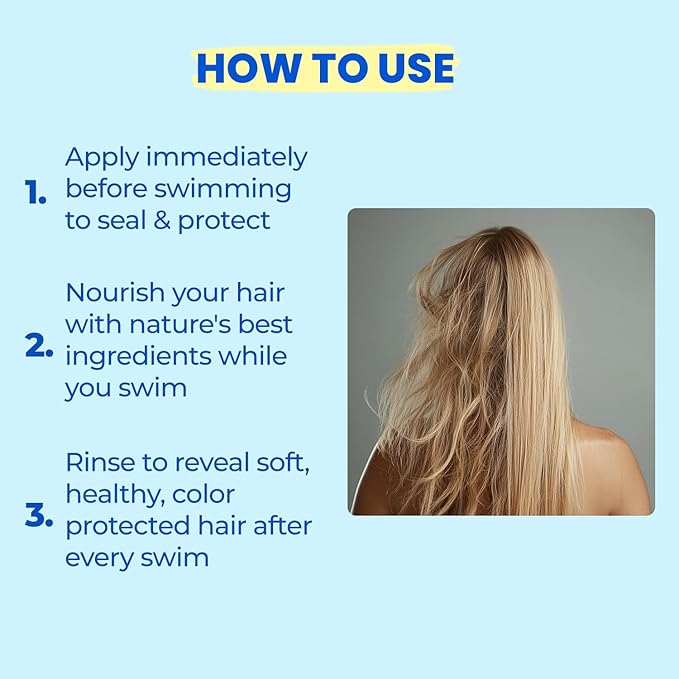 AQUA GUARD Pre-Swim Hair Defense | No More Swim Hair | Prevents Chlorine Damage + Softens Hair While Swimming | Made in California | Color Safe, Leaves Hair Smelling Great | 5.3 oz (2 Pack)-StrideForce Fitness