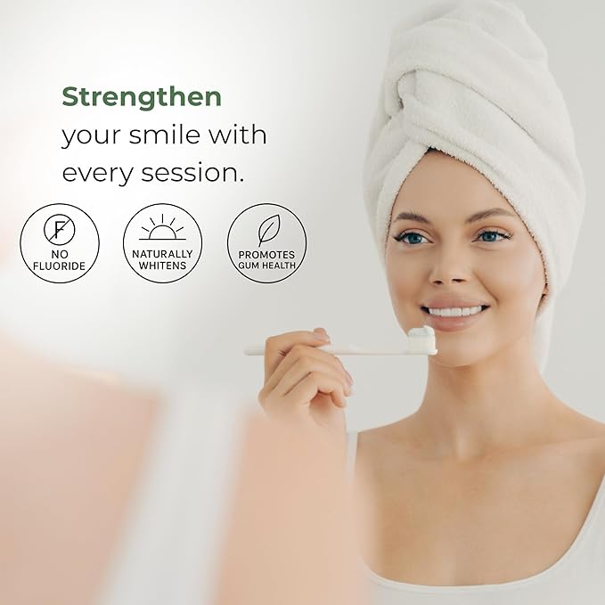 Aloe Vera Toothpaste Remineralizing Calcium Hydroxyapatite | Fluoride Free Oral Care | Natural Ingredients | 100ml, Spearmint