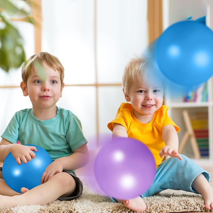 Aoriher 10 Pieces 9 Inch Exercise Pilates Ball Yoga Therapy Core Ball for Yoga Stability Barre Training Stretching Physical Posture Training Gym-StrideForce Fitness