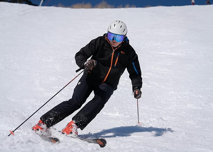 Goode - G-Max (Set of 2) - Our shafts use The Shock Absorption Properties of Carbon to Enhance Your Skiing Experience - Summit Red / 46"/115cm-StrideForce Fitness