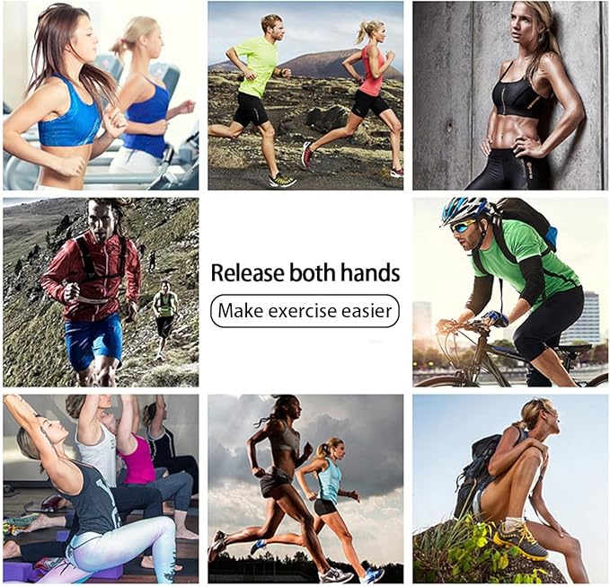 Running Phone Armband for Men Women,Universal Arm Bands for Phones Below 8 Inches,Waterproof Cell Phone Armband for Hiking,Running,Cycling,Climbing(Blue L)