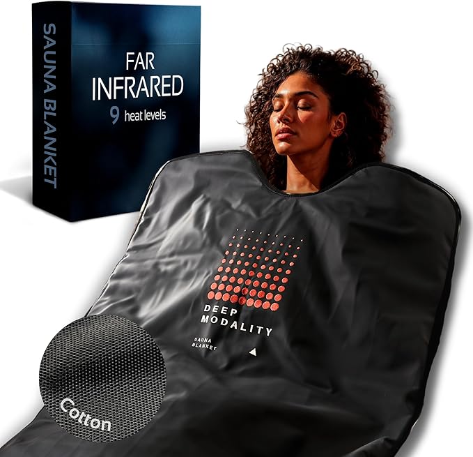 Pro M1 - Infrared Sauna Blanket | Detox, Wellbeing & Recovery | Highest Grade Materials, Adjustable Temp 77-176°F, 6ft x 3ft (Classic Edition)-StrideForce Fitness