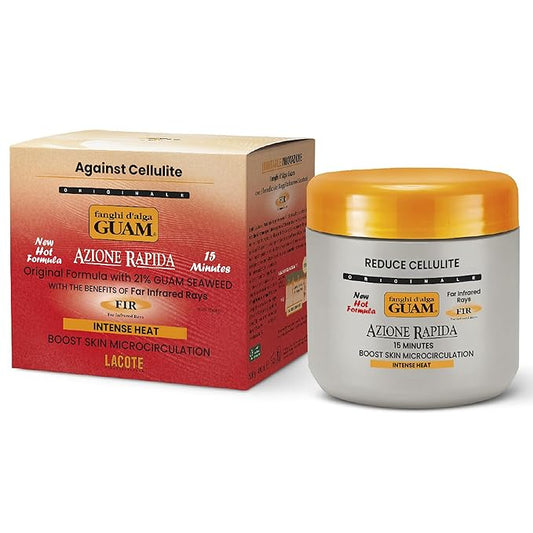 GUAM Anti Cellulite Seaweed Mud Infrared Body Wrap, FAST ACTION Hot Mud Body Mask with Tourmaline FIR, Skin Tightening Lipo Wrap for Cellulite Remover-StrideForce Fitness