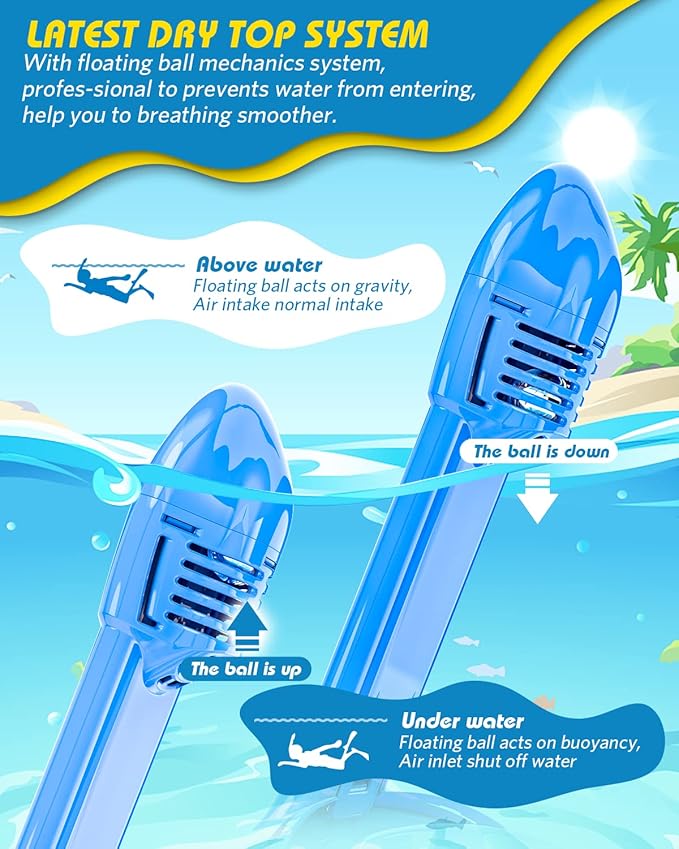 QingSong Kids Snorkel Mask Full Face, Snorkeling Set with Camera Mount, Foldable 180 Degree Panoramic View Snorkeling Gear Anti-Fog Anti-Leak-StrideForce Fitness