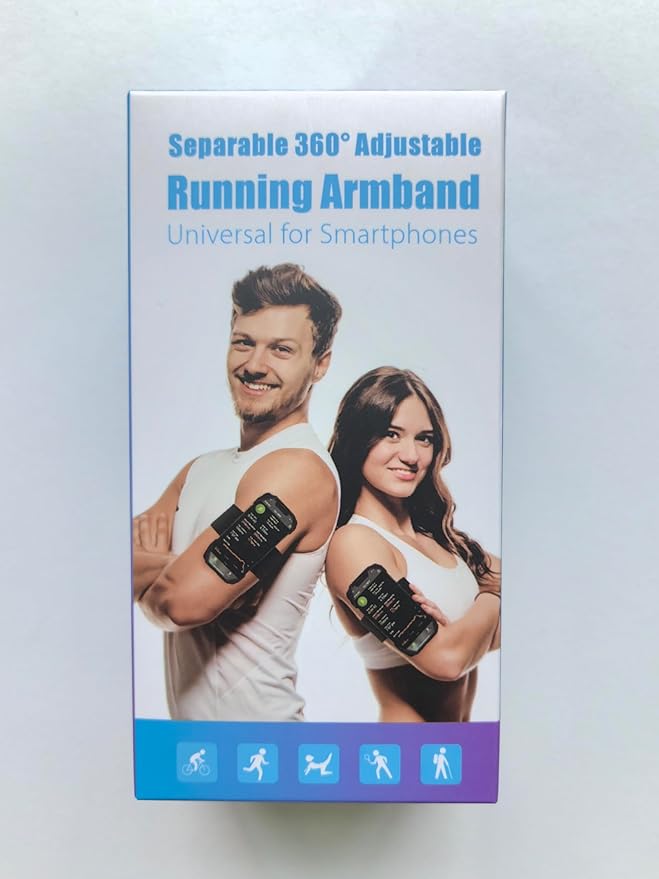 Cikyner Running Armband : 3 in 1 Sports Phone Holder - 360 Rotatable & Detachable for 4.5-7'' iPhone - Gym Running Hiking-StrideForce Fitness