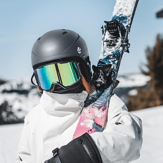 VANRORA Ski Helmet, Snowboard Helmet for Men & Women, Climate Control Venting, Dial Fit, Goggles Compatible, Removable Fleece Liner and Ear Pads, Safety-Certified-StrideForce Fitness