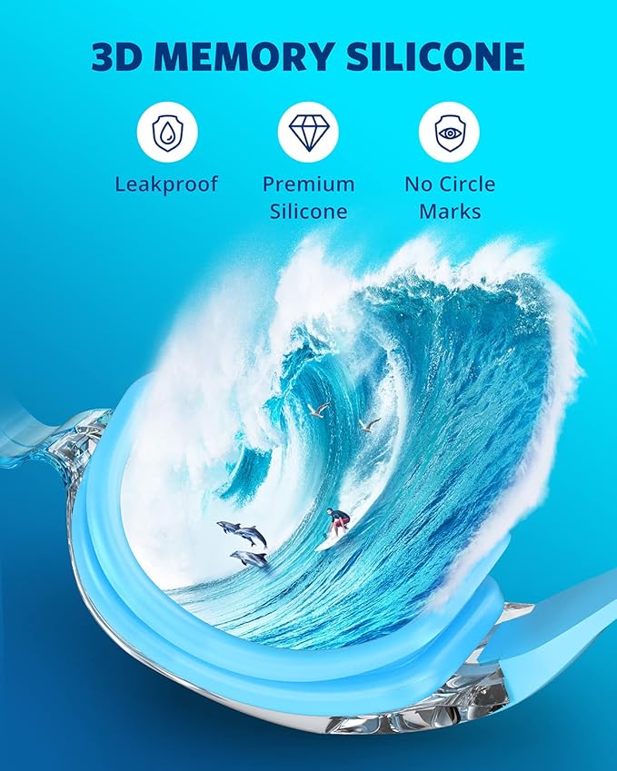 Aegend Swim Goggles, Swimming Goggles No Leaking Full Protection Adult Men Women Youth-StrideForce Fitness