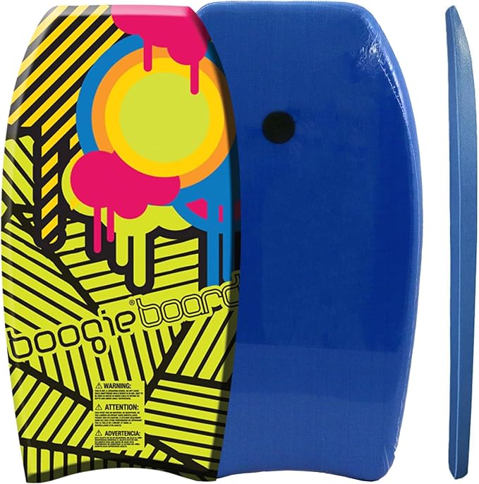 Wham-O Boogie Boards, 37" Body Board for Beach, Lightweight Bodyboard with Wrist Leash for Beginners and Training All Wave Conditions(1 Pack)-StrideForce Fitness