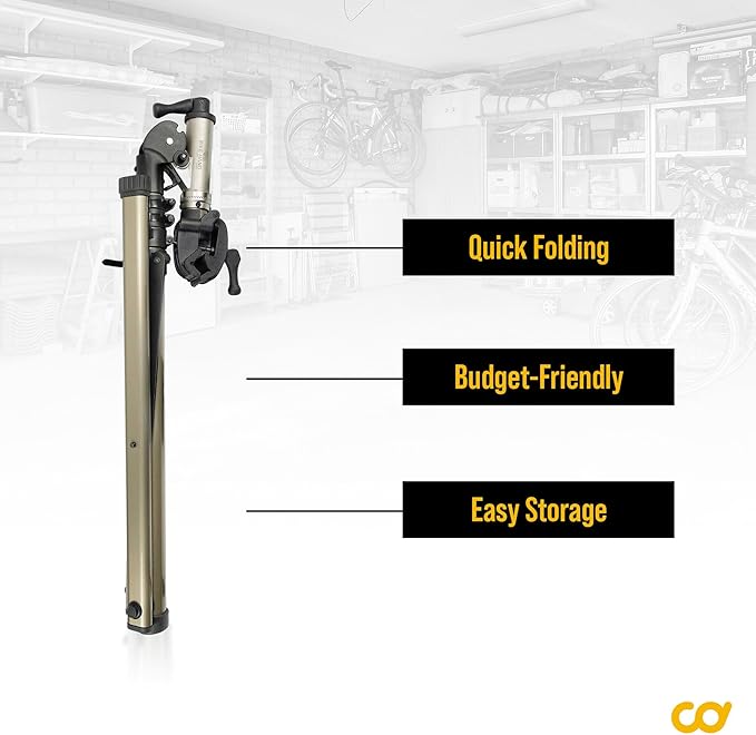 BikeHand Bike Repair Stand | Lightweight & 360 Adjustable Home Bicycle Mechanics Workstand w/Magnetic Tool Plate | Quick Release Portable Bike Maintenance Stand for Mountain & Road Bike-StrideForce Fitness