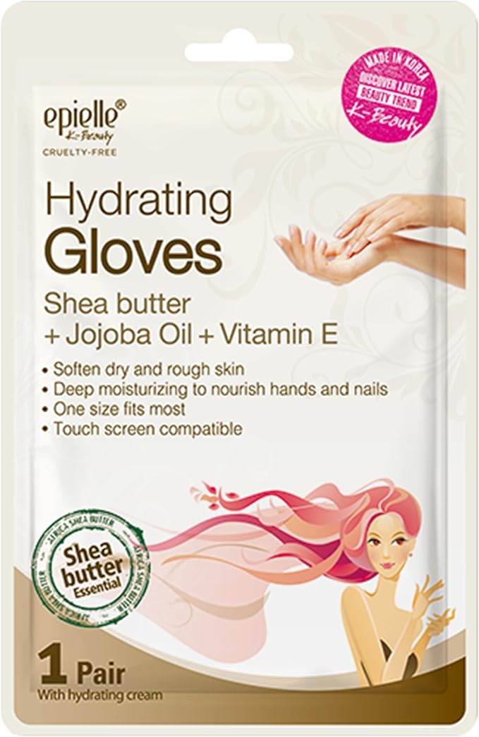 Epielle Hydrating & Moisturizing Hand & Foot Masks 12 Pairs, Relieve and Soften Dry Hands & Cracked Heels with Shea Butter & Sunflower Seed Oil, Korean Skin Care, Spa Set, Self Care Gifts for Women-StrideForce Fitness