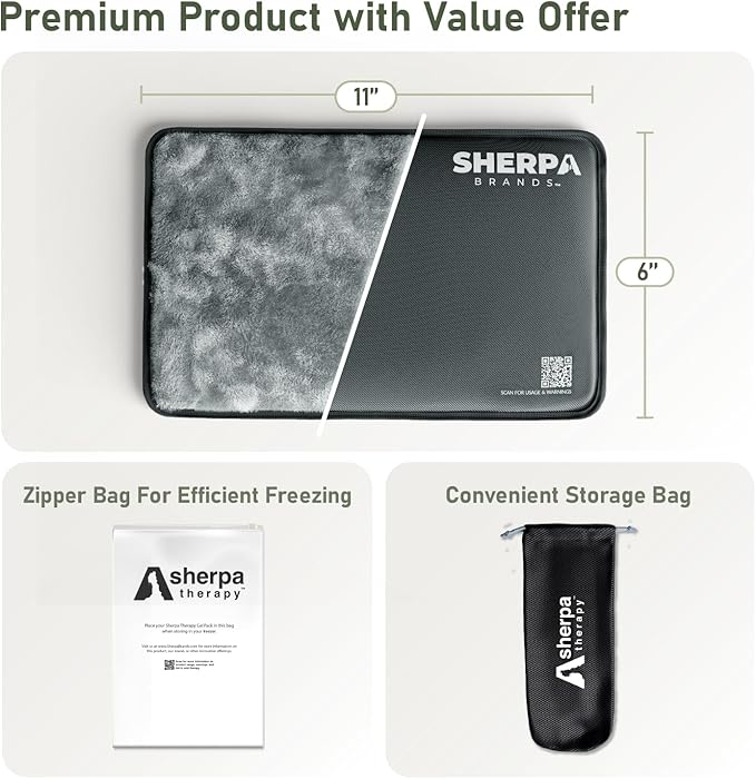 Small Flexible Gel Ice Packs for Injuries Reusable - Soft Hot and Cold Packs for Injuries for Ankle, Hand, Wrist, Head Pain Relief - 5" x 10" - 2PK - Grey-StrideForce Fitness