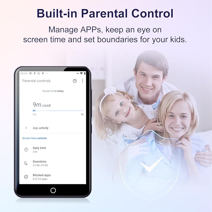 80GB MP3 Player with Bluetooth and WiFi, Android MP3 & MP4 Players with 4" Touchscreen and Speaker, Spotify Music Player with FM Radio, Audible, Amazon Music, Play Store (Purple)-StrideForce Fitness